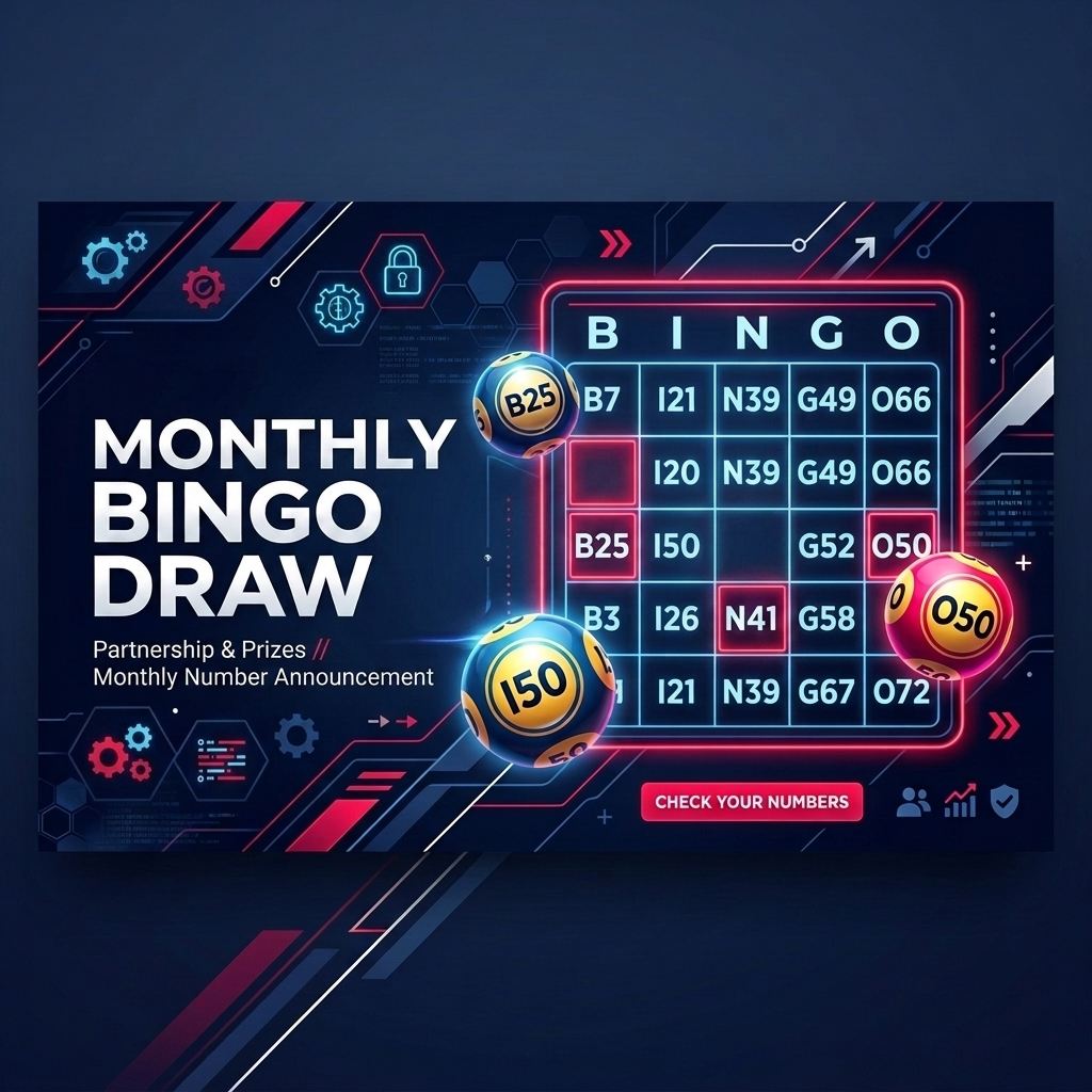 Monthly Bingo Draw